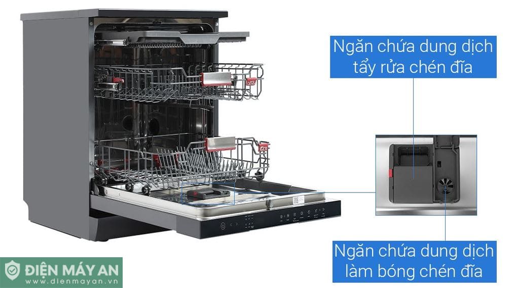 Máy rửa chén bát độc lập Toshiba DW-15F7(G)-VN